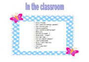 English worksheet: In the classroom