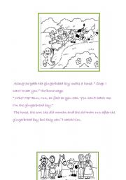 English Worksheet: FAIRY TALES: THE GINERBREADBOY ( 2/ 2)