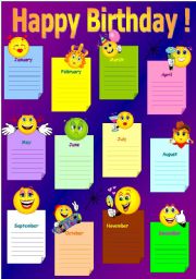 English Worksheet: Happy birthday