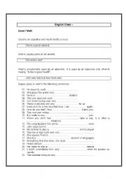 English Worksheet: Using 