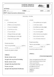 English Worksheet: No one - Song by Alicia Leys