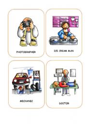 English Worksheet: JOBS FLASHCARDS 6