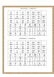 English Worksheet: phonetic symbols
