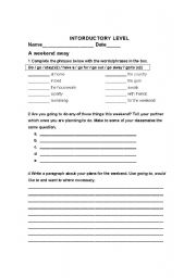 English worksheet: FREE TIME ACTIVITIES