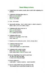 English Worksheet: Smart things to learn