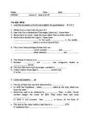 English Worksheet: World trade Center 9/11  worksheet