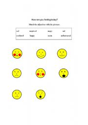 English Worksheet: Feelings