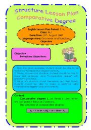 Comparative Degree - Lesson Plan