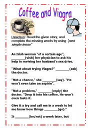 English Worksheet: Coffee vs Viagra