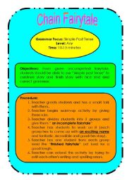 English worksheet: Chain Fairy tale