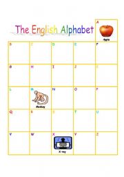 English Worksheet: The English Alphabet