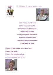 10 Things I hate About You- Worksheet 2