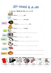 English Worksheet: Articles: A or AN?