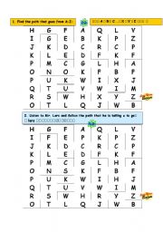 English Worksheet: ABC Maze