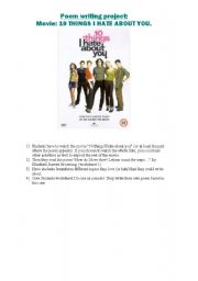 10 Things I hate About you- Lesson Plan