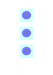 English Worksheet: TELLING THE TIME