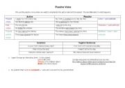 English worksheet: passive voice