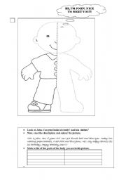 English Worksheet: Meet John