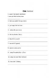 English worksheet: Creep (song)