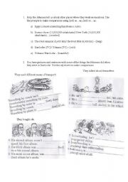 English Worksheet: comparisons