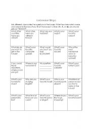 Icebreaker Bingo for Older Kids and Adults