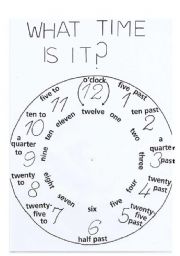 English Worksheet: clock