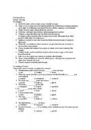 English Worksheet: Chicken Run