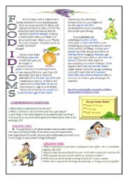 Food idioms-job interviews(4 skills)