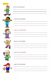 English Worksheet: CLOTHES_EX