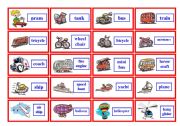 English Worksheet: Transportation Bingo ( 1 of 3 )
