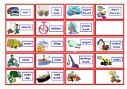 English Worksheet: Transportation Bingo ( 3 of 3 )