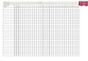 English Worksheet: Attendancy Chart