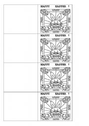 English Worksheet: Happy Easter card