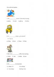 English Worksheet: present simple tense