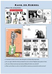 BACK TO SCHOOL - cartoon analysis