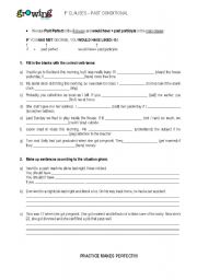 English worksheet: If clauses - Past Conditional