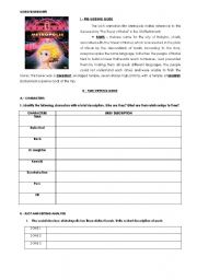 English worksheet: Metropolis- video worksheet