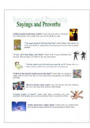 English Worksheet: Sayings and Proverbs