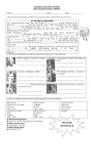 English Worksheet: Very Famous in the past!! 