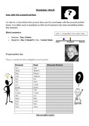 English Worksheet: Have you ever - present perfect