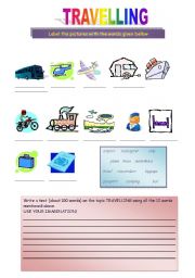 English worksheet: Travelling