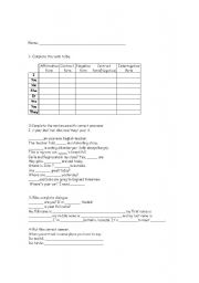 English Worksheet: Exercises verbo to be 
