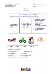 English Worksheet: comparative