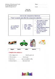 English worksheet: comparative