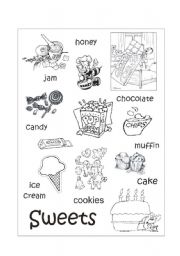 English Worksheet: Sweets