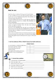 English Worksheet: Jos Mourinho