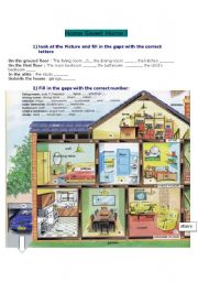 English Worksheet: Home sweet home