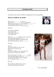 English Worksheet: Shes in Fashion