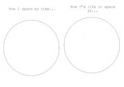 English worksheet: Piechart - how do you spend your time - students