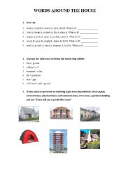 English Worksheet: house vocabulary
